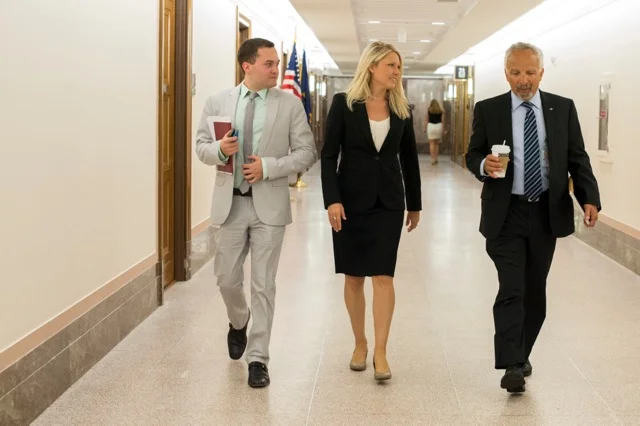  Dr. Tristan Colonius, Dr. Kaylee Myhre, and Dr. Don Hoenig on Capital Hill