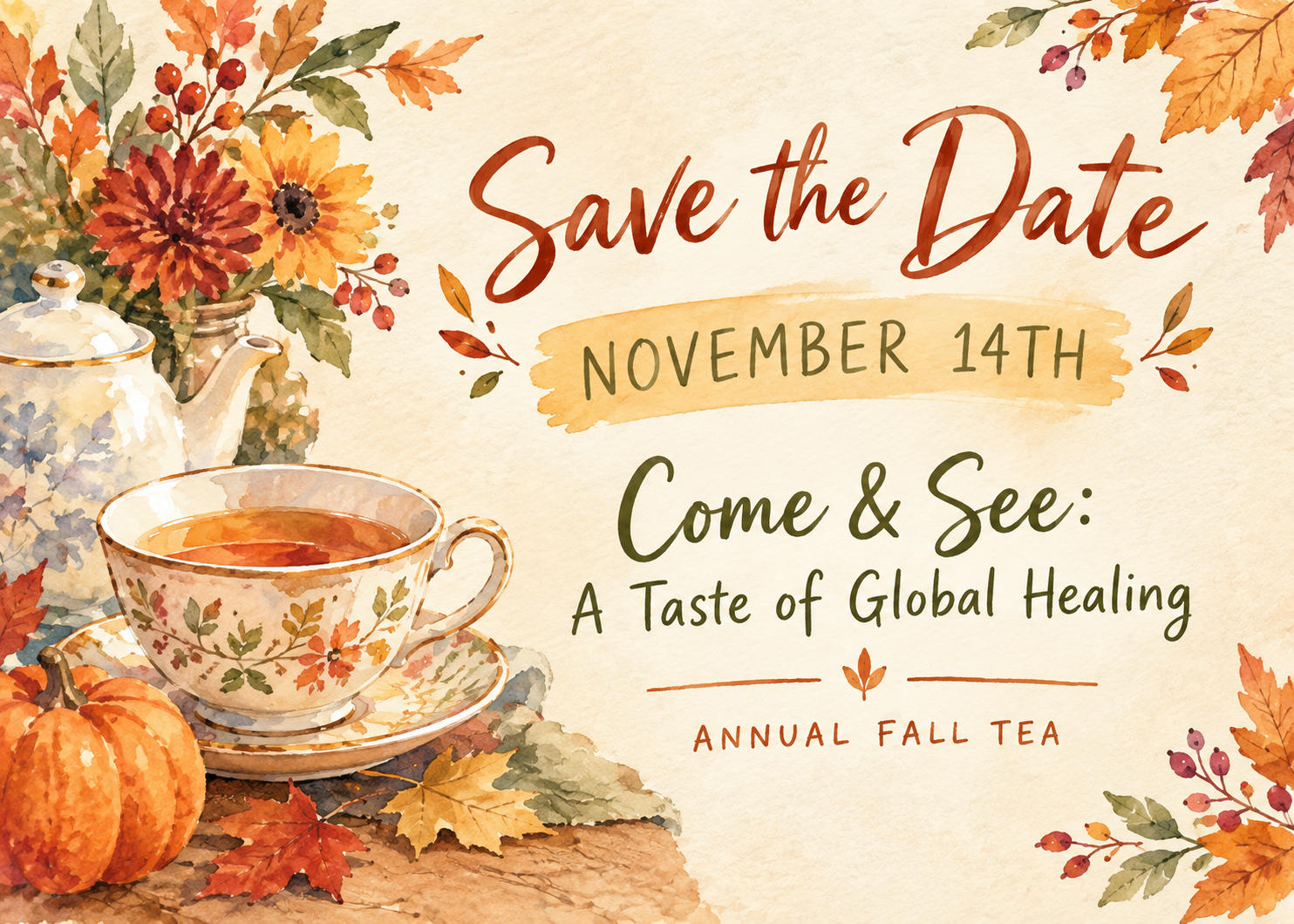 Come &amp; See: A Taste of Global Healing