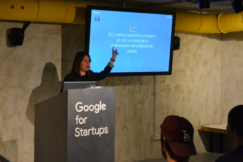 Cristina Peñaloza en Google For Startups