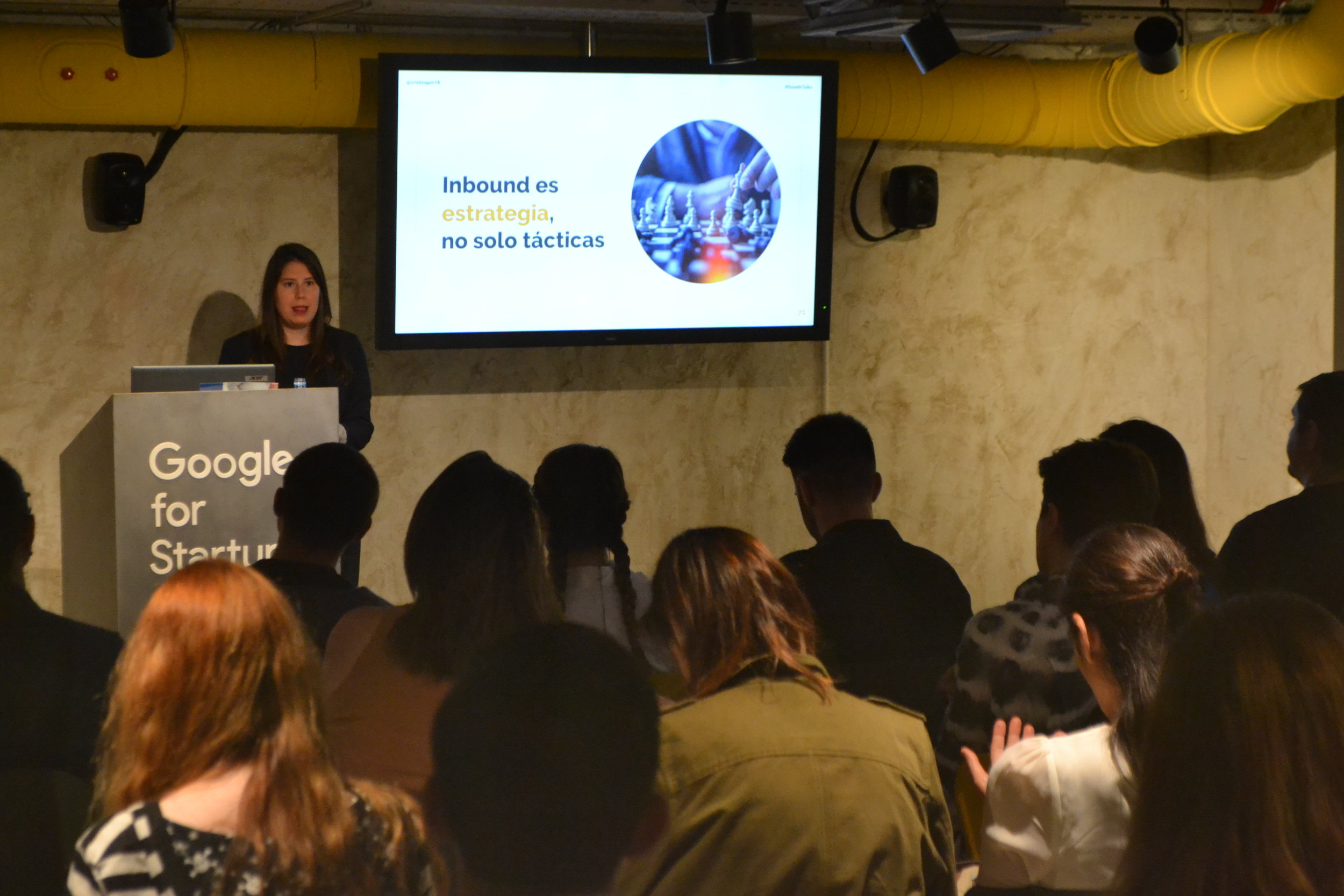 Cristina Peñaloza en Google For Startups