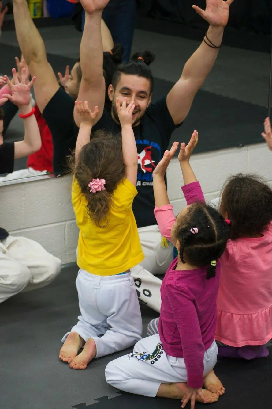 Capoeira kids class at Ringstar Studio, in Ann Arbor MI. 