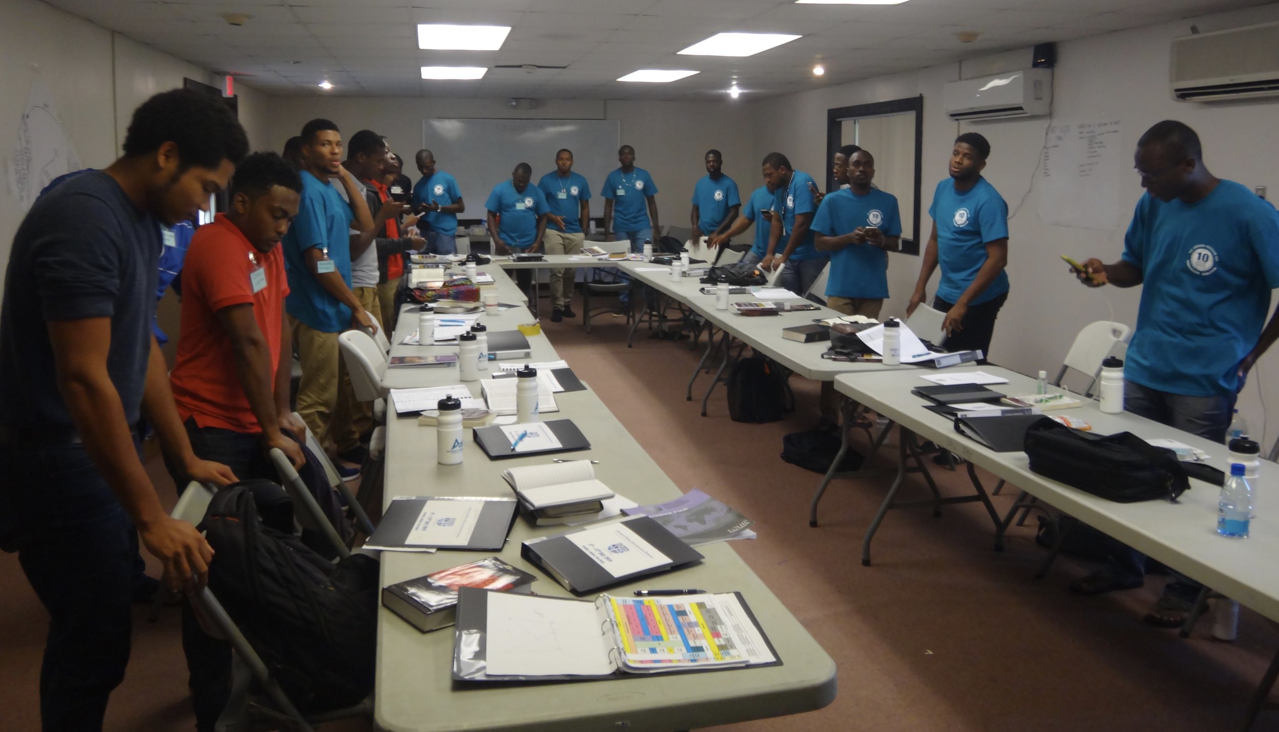 Twenty six young leaders from around the Eastern Caribbean at a leadership workshop