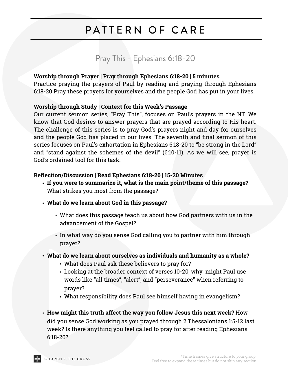 For the Week of 2.23.20