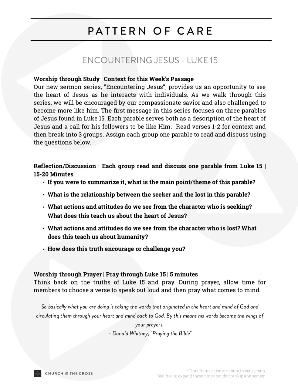 For the Week of 3.1.20