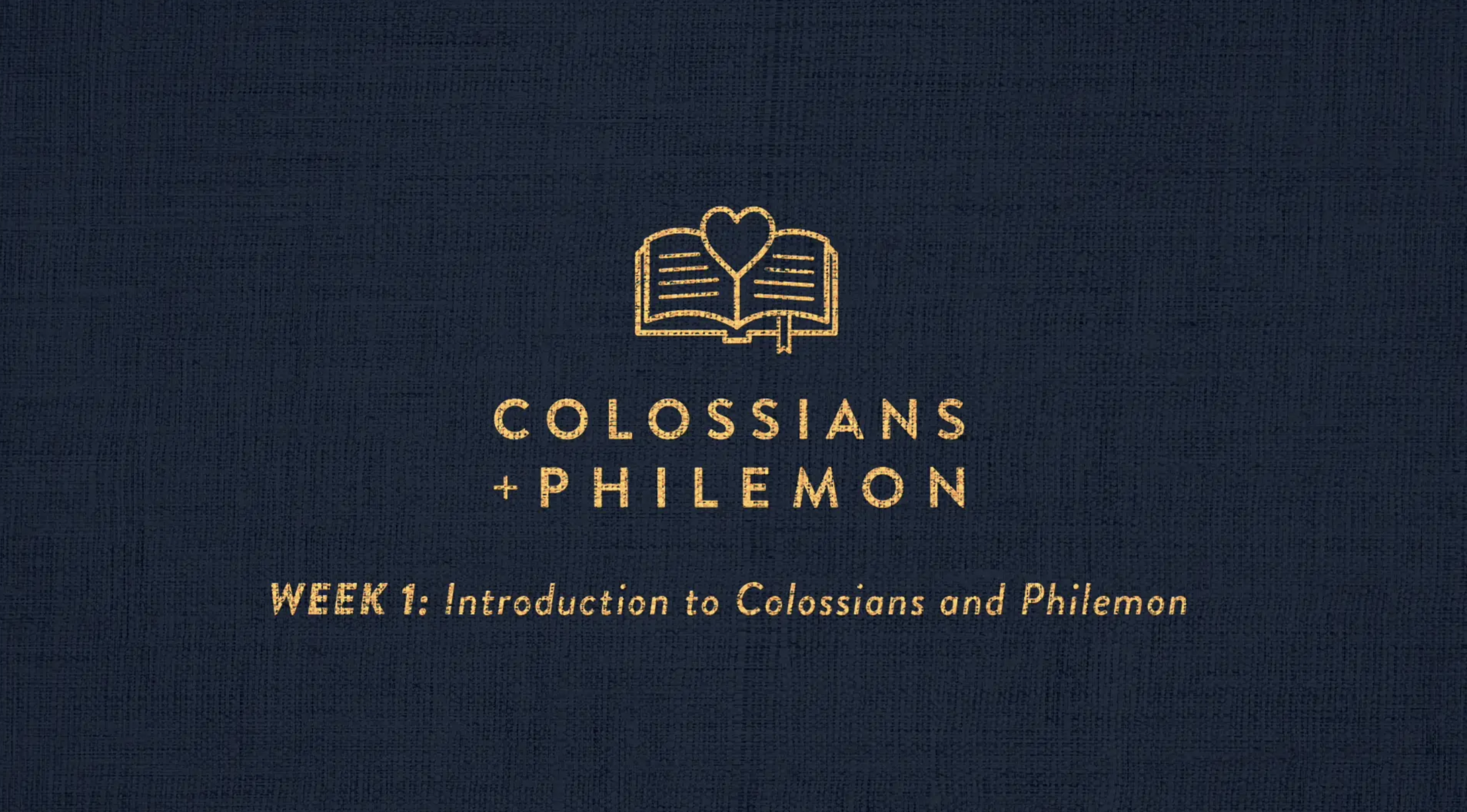 Introduction to Colossians and Philemon