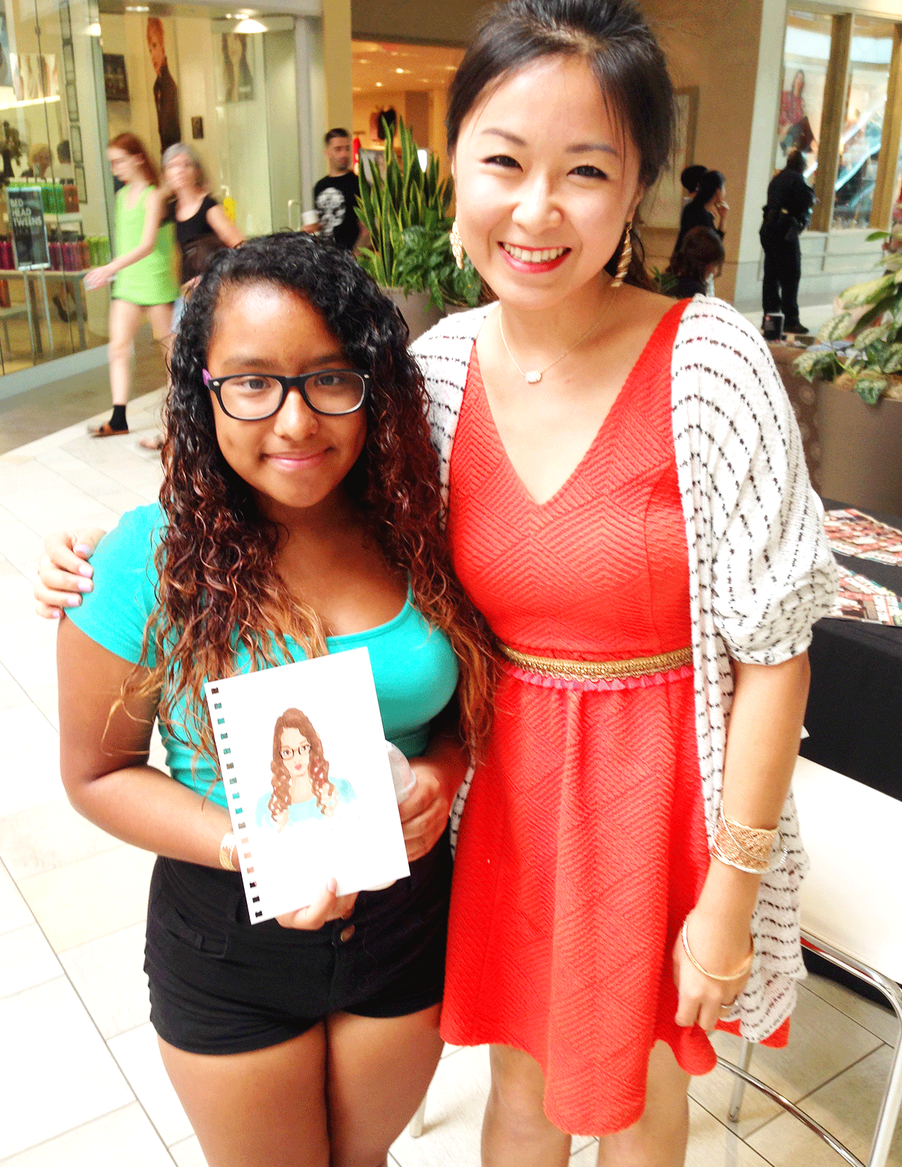  Me and this cute teen girl!