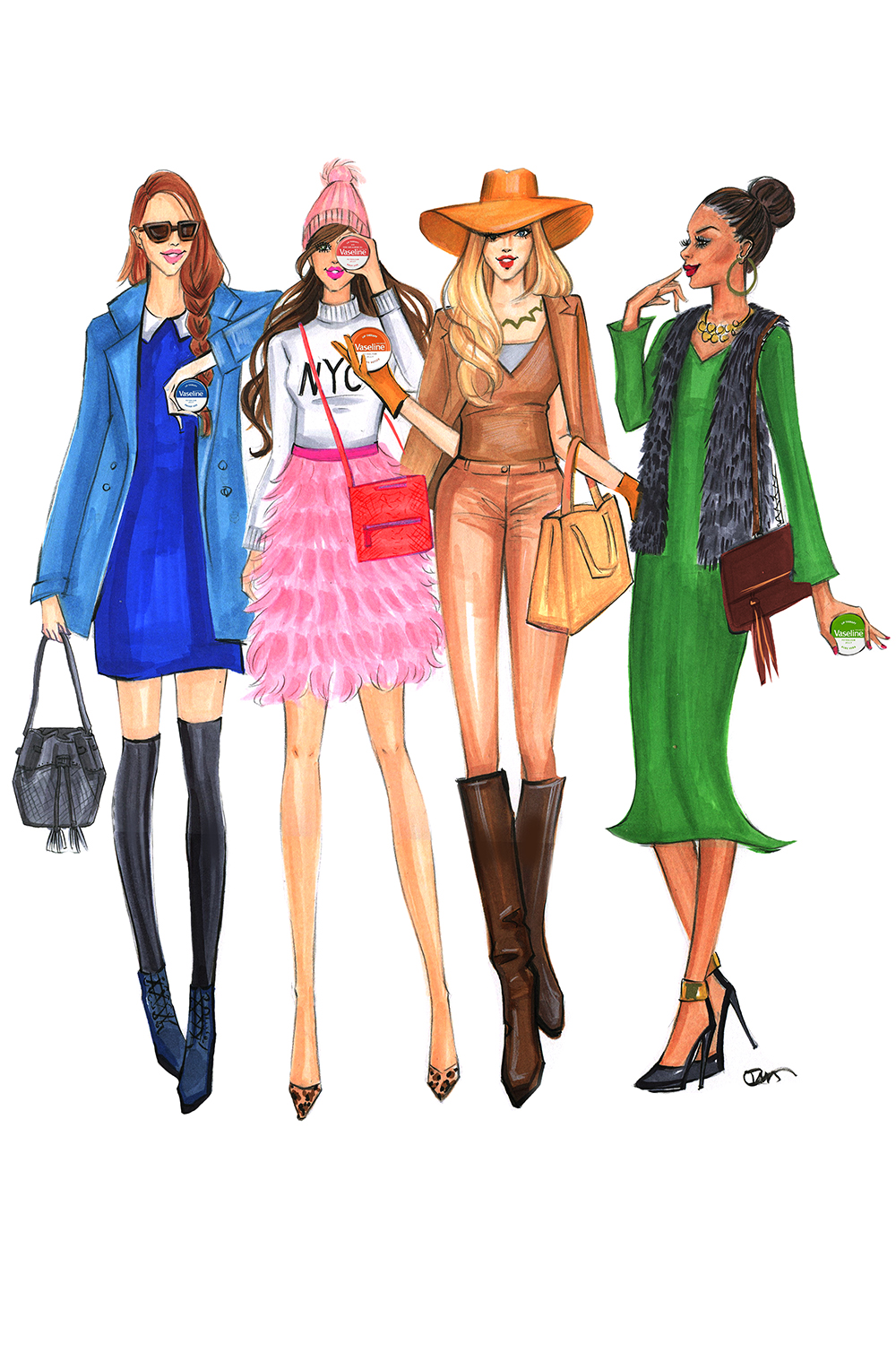 Fashion-Illustration-for-Vasletine and Gigi New York-by-Fashion-Illustrator-Rongrong-DeVoe