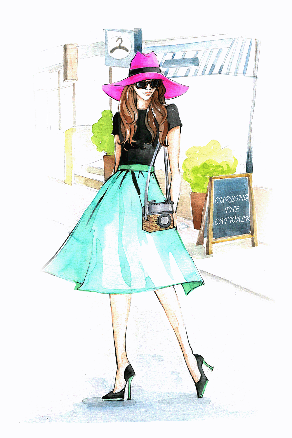 Custom-fashion illustration by rongrong devoe