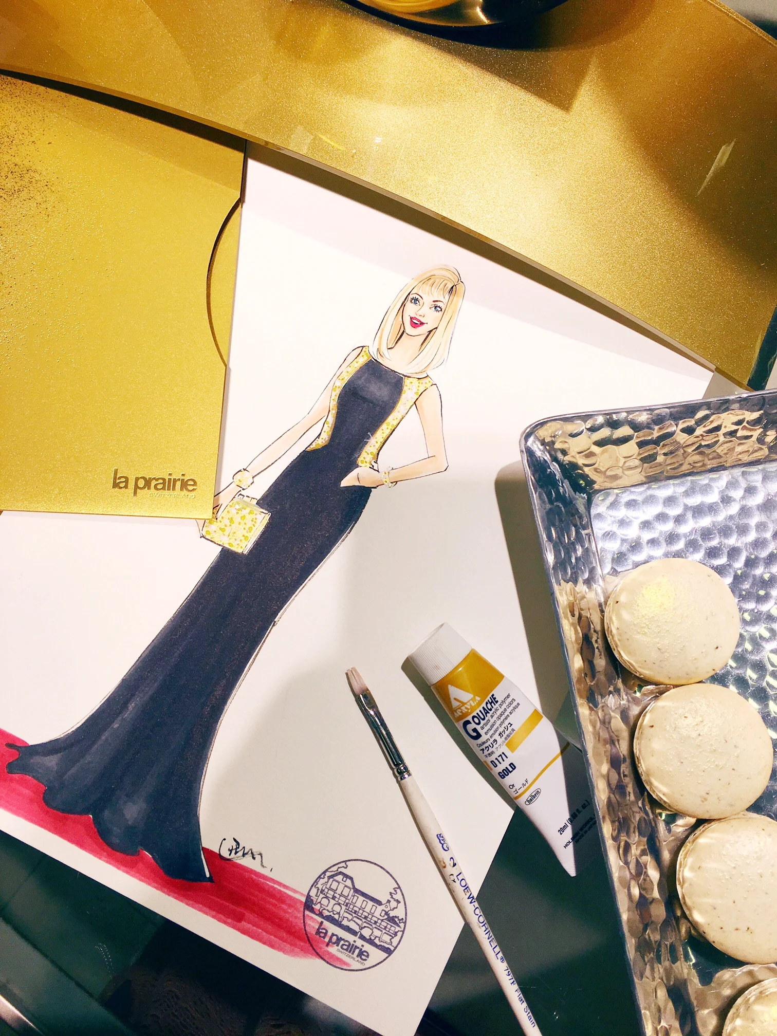 Live sketch events for La Prairie Skin Care