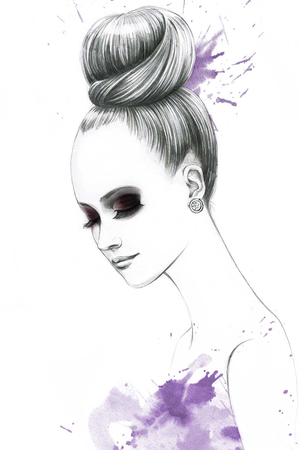Fashion-Illustration-for-Gino-hair-salon-by-Fashion-Illustrator-Rongrong-DeVoe-2