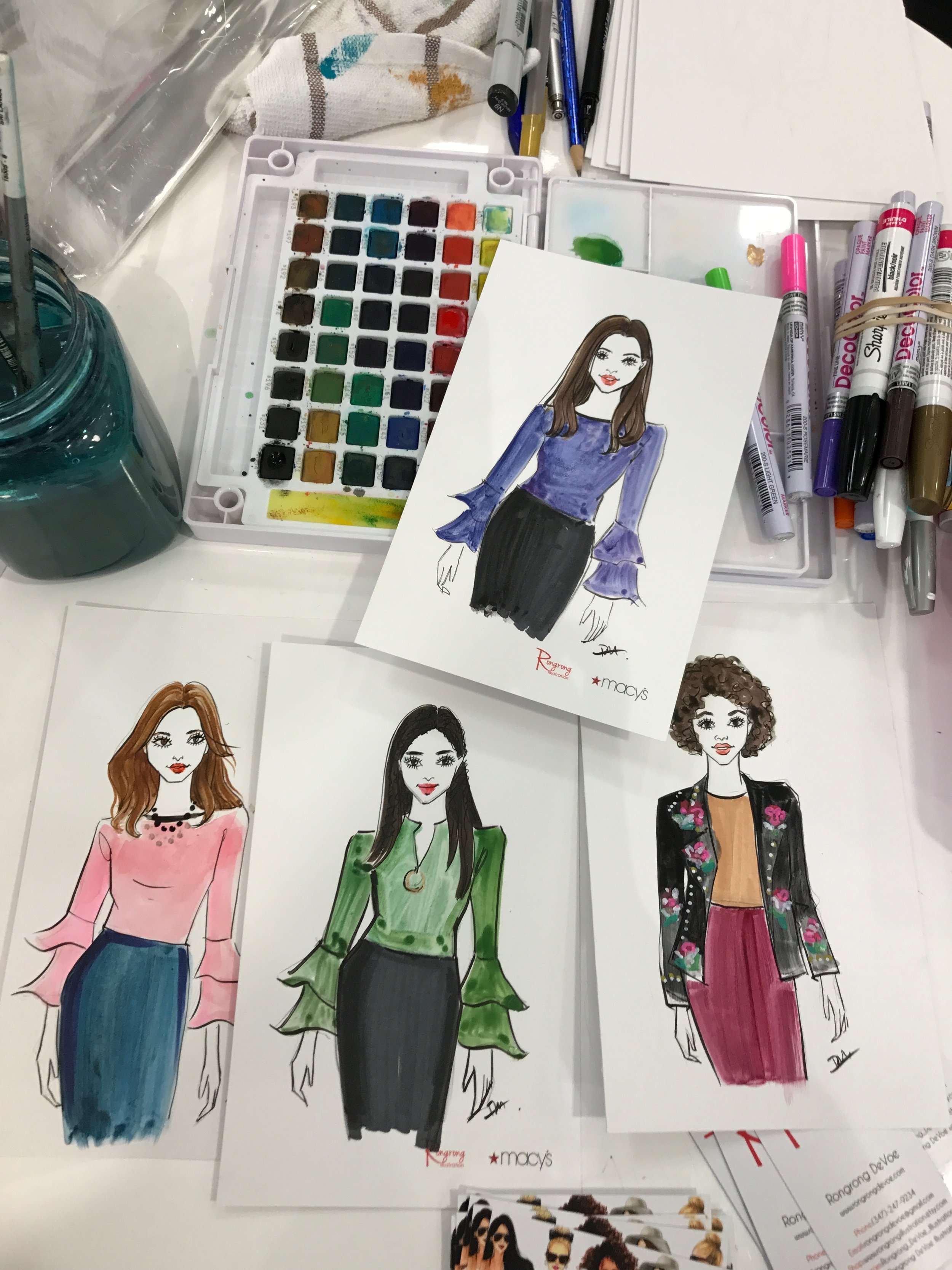 macy's — Blog — Fashion and Beauty Illustrator Rongrong DeVoe