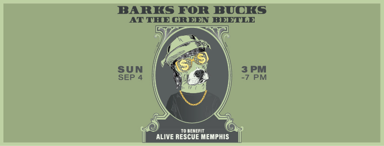 We are pumped to have another event at The Green Beetle . On September 4th from 3-7 we will be hosting Barks For Bucks. Come out and enjoy the music of The Rusty Pieces , adult beverages, and our dogs.All the money raised will go directly to the dogs in our program. $6 admission includes your first Yazoo Beer and a raffle ticket! We will also have a raffle with a ton of cool dog and people related prizes. We hope to see you there! https://www.facebook.com/events/875619949210558/
