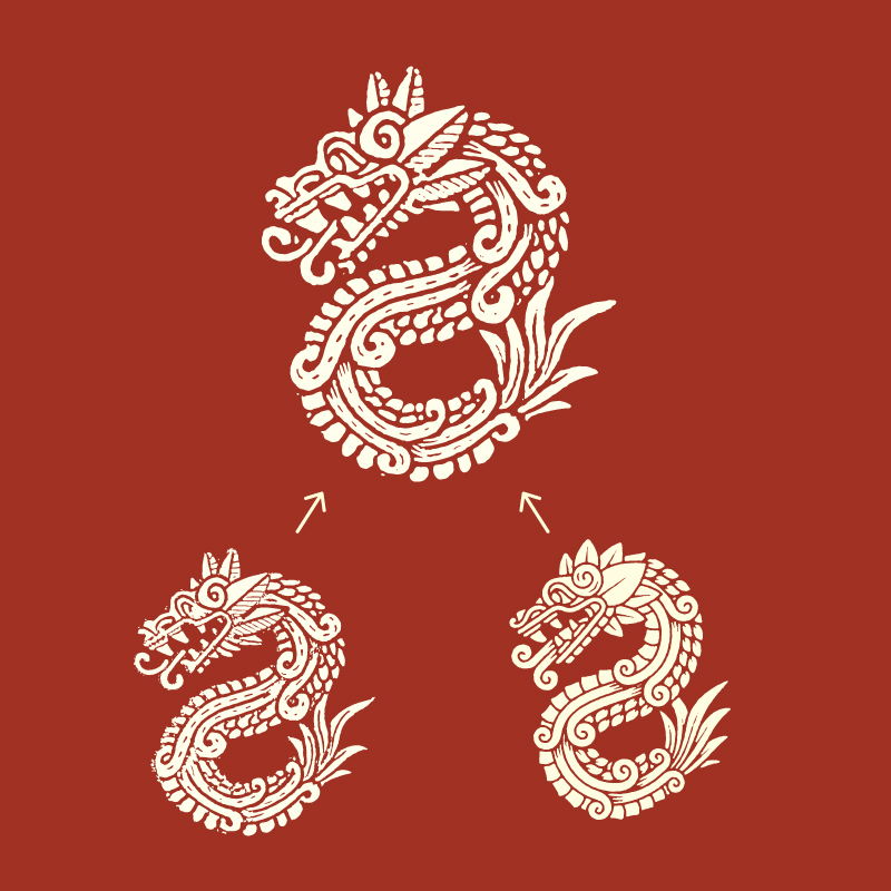 1. The new logo is basically the good parts of the other two versions.