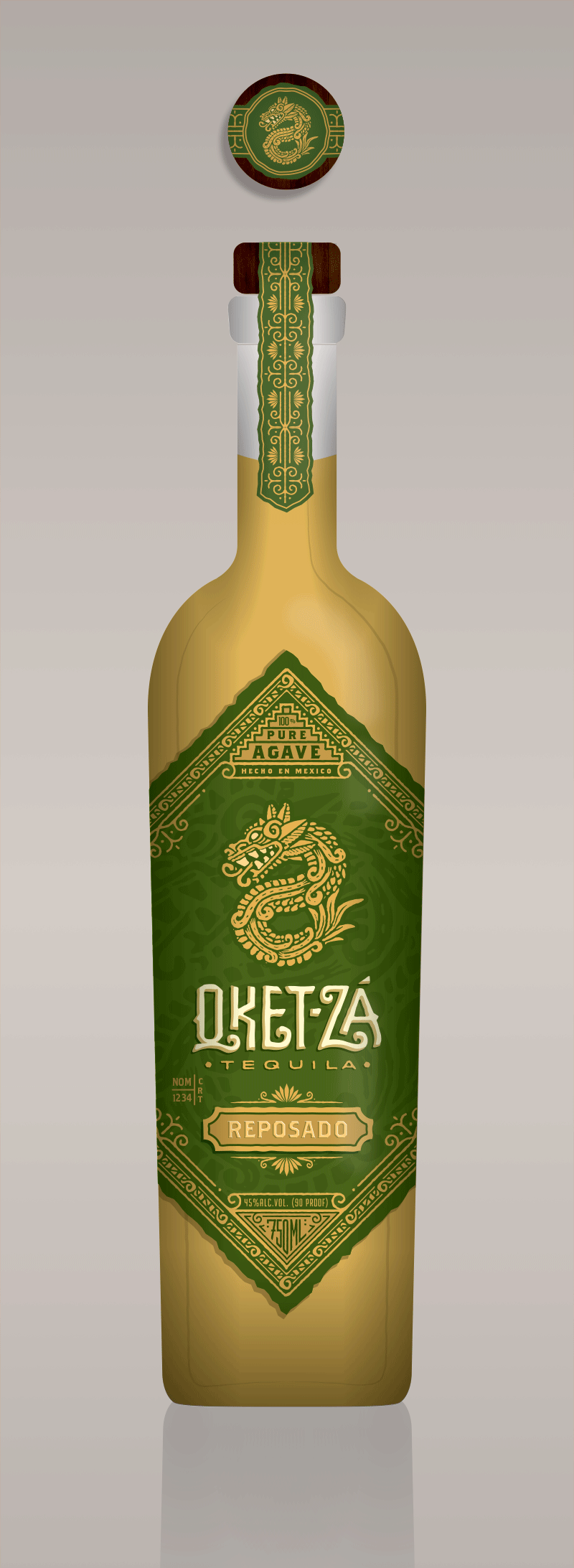 1. This GIF has the new changes and shows the proposed application of the metallic/foil.