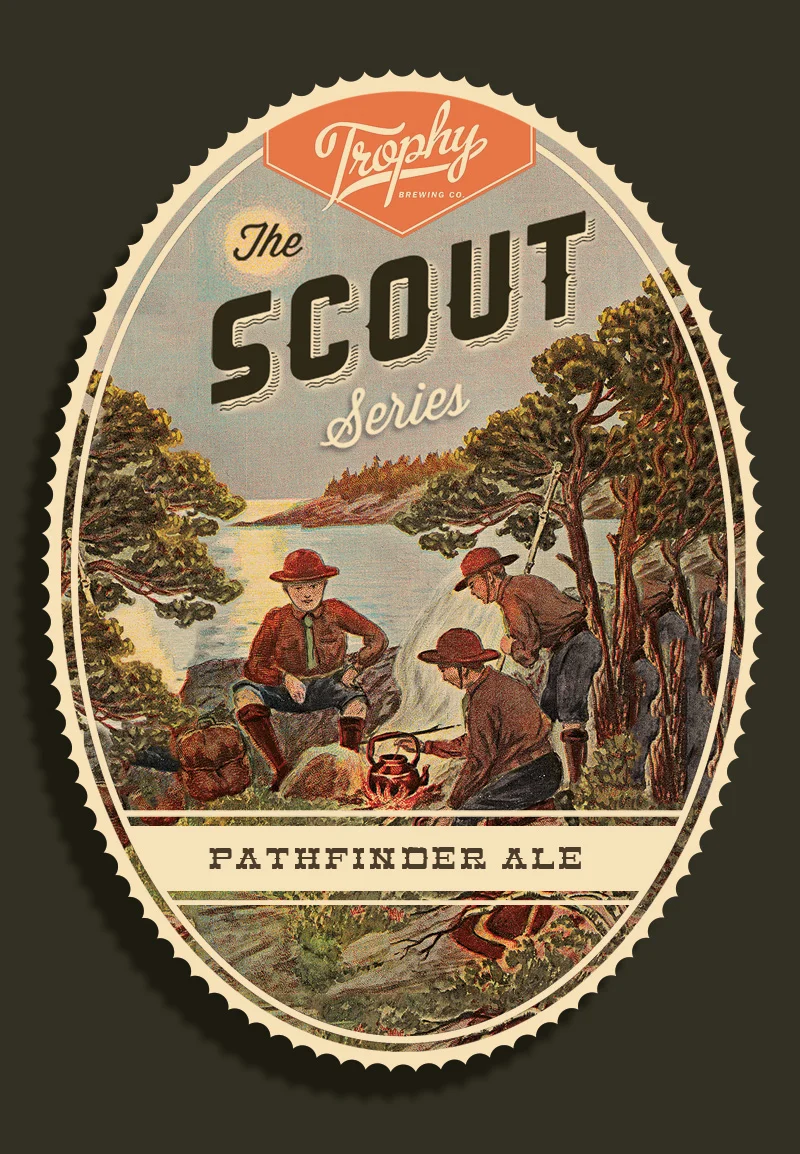 1. I think this label has an awesome vintage feel. Show here as simple round.