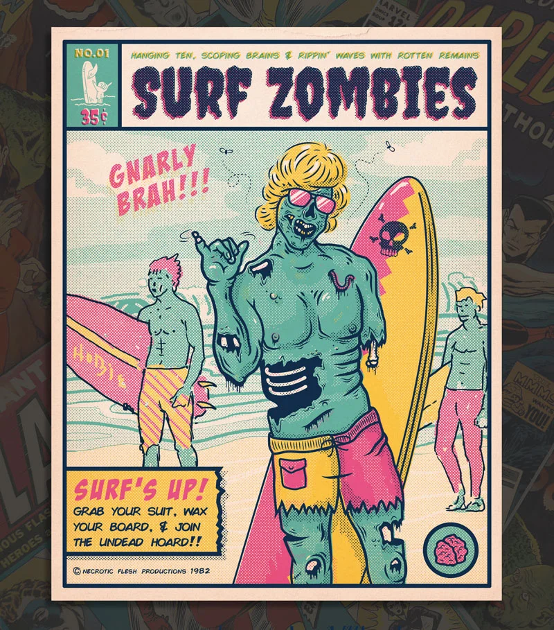 2. At this point the illustration is only 4 colours. We think it could certainly work with 4 if it would save some $ on your printing costs, but if more colours isn't much more $ we can show some options with more in the next round.