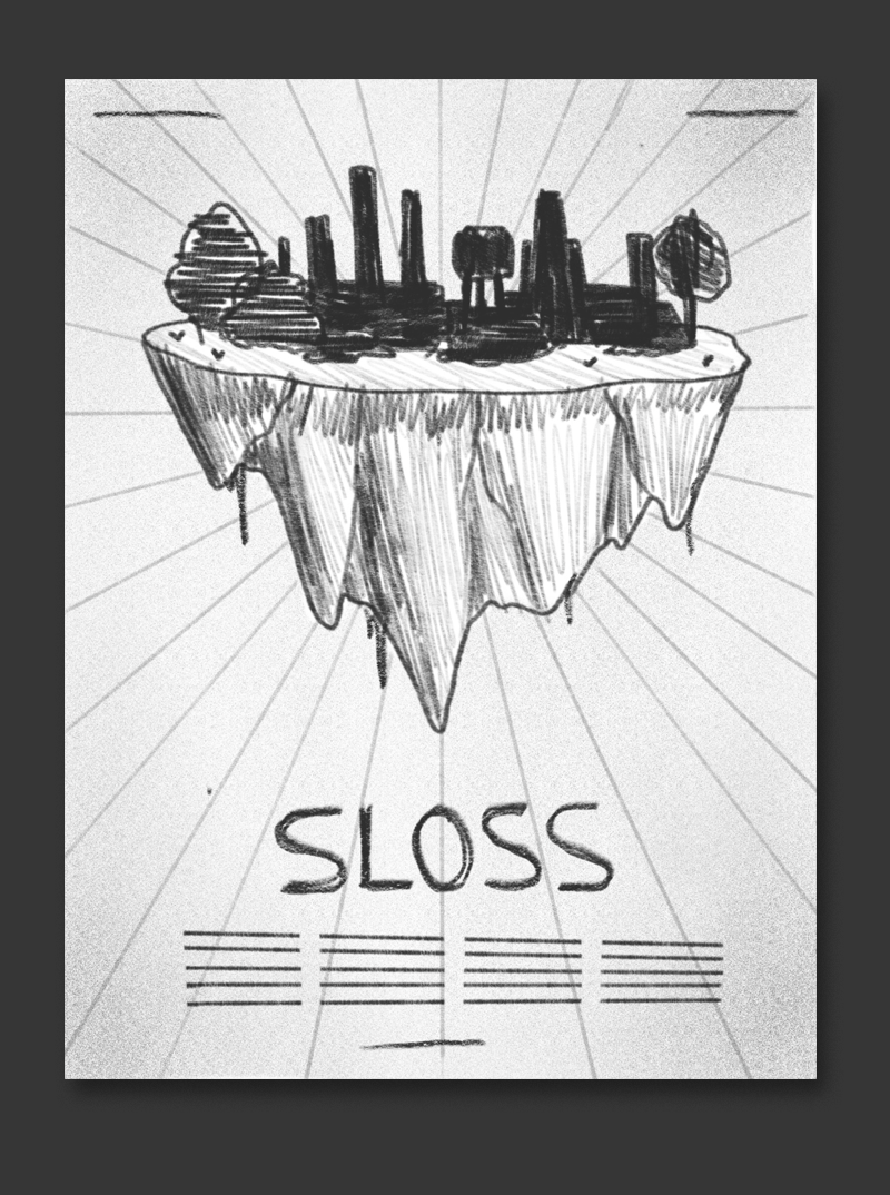 The furnaces become their own little world during sloss fest - so why not illustrate them as an island floating in space? 