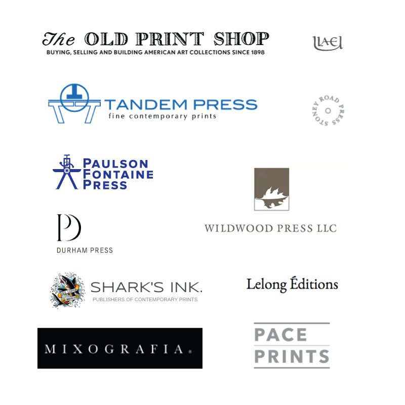 other fine art publishers' logos for reference. 