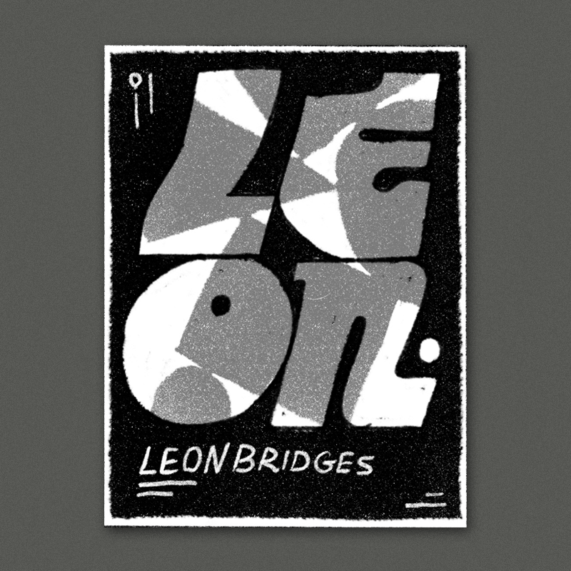 some chunky funky retro-style letters filled with an abstract geometric composition fill. Each section could be a different color making the letterforms a little more obscured and giving it a nice bold graphic punch.