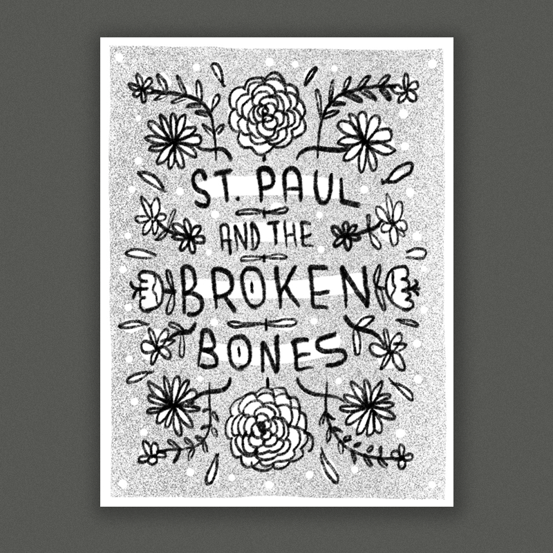 A bright and bold typographic + floral symmetrical composition. I’m thinking a pretty detail-heavy style here could be really cool.