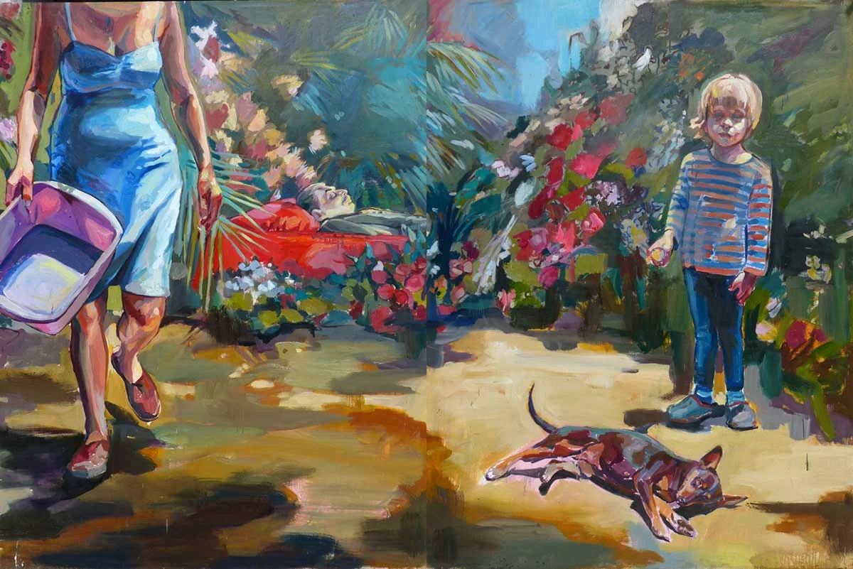 La infancia de Iván I 2015 I Óleo sobre tela I 200 x 303cm I $5,500