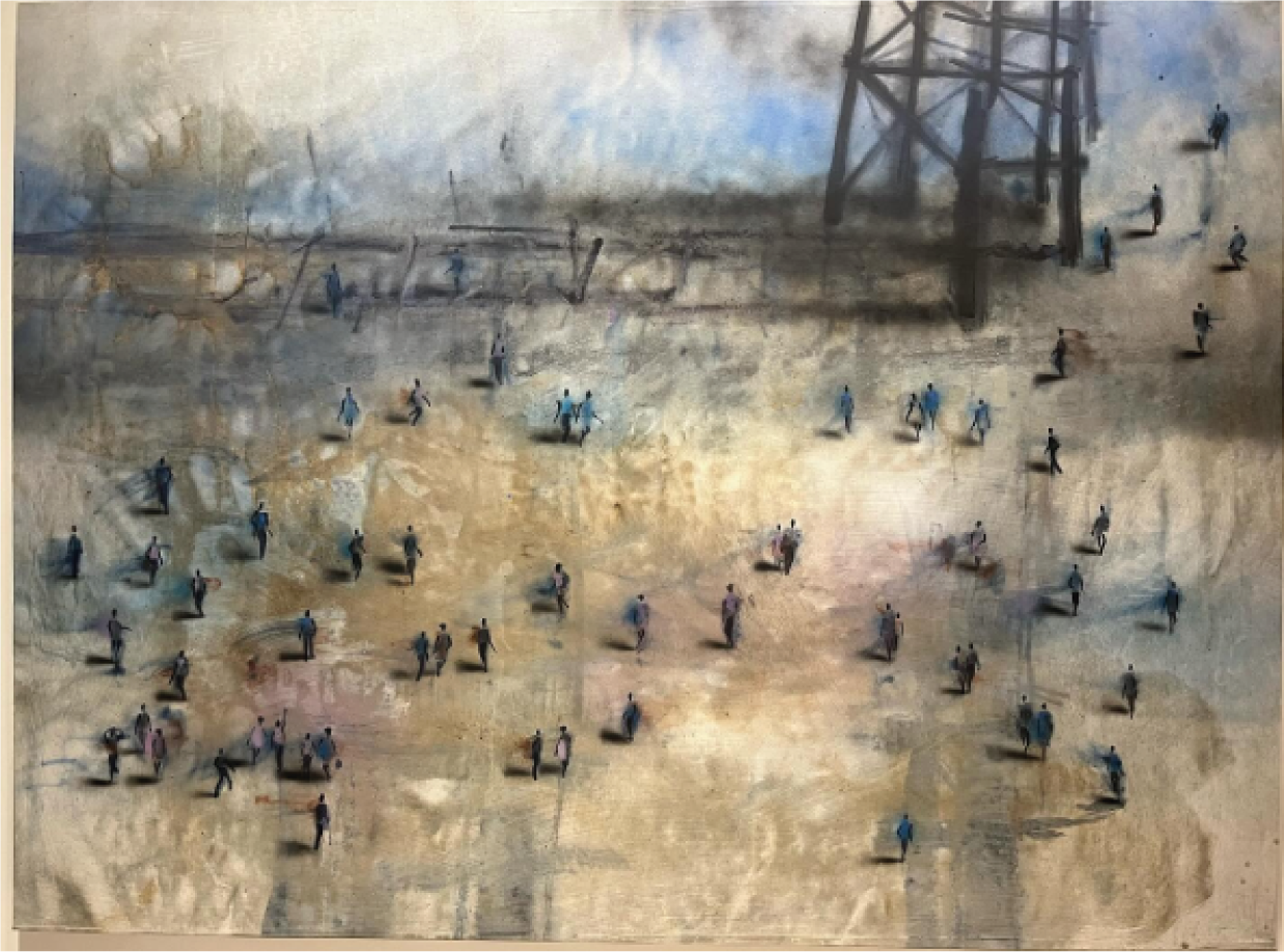 Manuel Zumbado | Serie Fronteras | Acrílico sobre lienzo | 200 x 300 cm | $14000