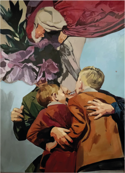 Philipp Anaskin | “Adentro y afuera” | Óleo sobre tela | 91 x 122 cm | 2025 | Consultar precio