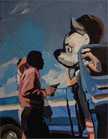 Philipp Anaskin | “Upss!” | Óleo sobre tela | 28 x 36 cm | 2025 | Consultar precio