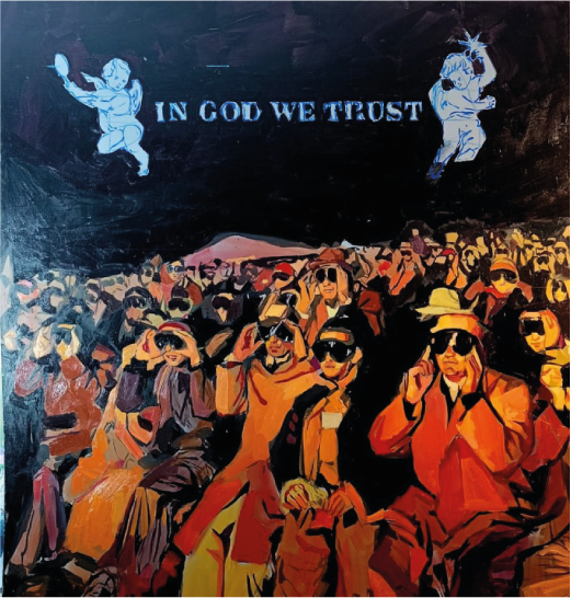 Philipp Anaskin | “God” | Óleo sobre tela | 198 x 200 cm | 2025 | Consultar precio