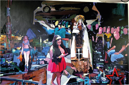 Philipp Anaskin | “Paraíso 13” | Óleo sobre tela | 140 x 170 cm | 2025 | Consultar precio