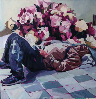 Philipp Anaskin | “Nómada” | Óleo sobre tela | 132 x 130 cm | 2025 | Consultar precio