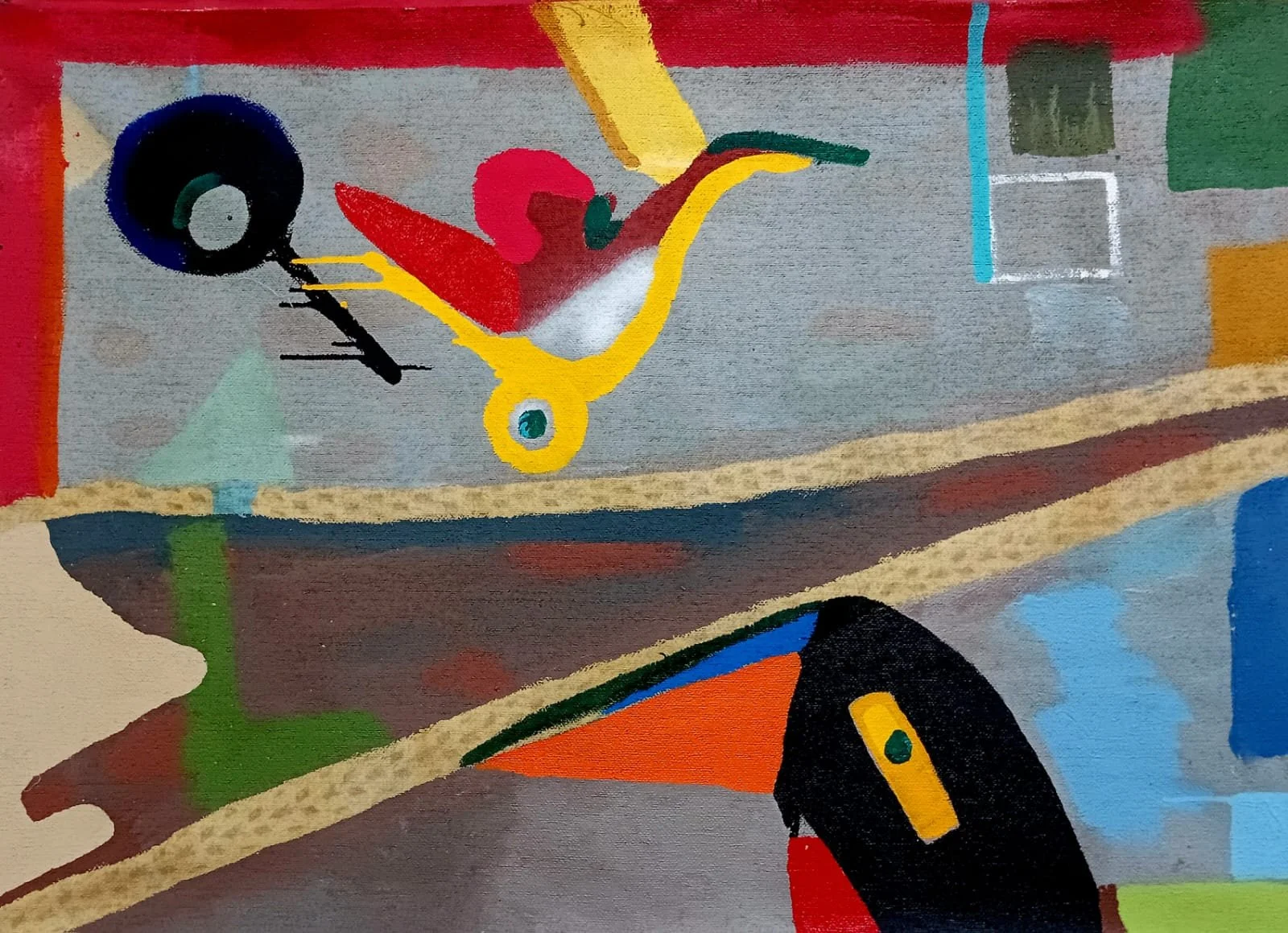 Fabio Herrera I Aves I Acrílico sobre canva I 128 x 88 cm  I 2025