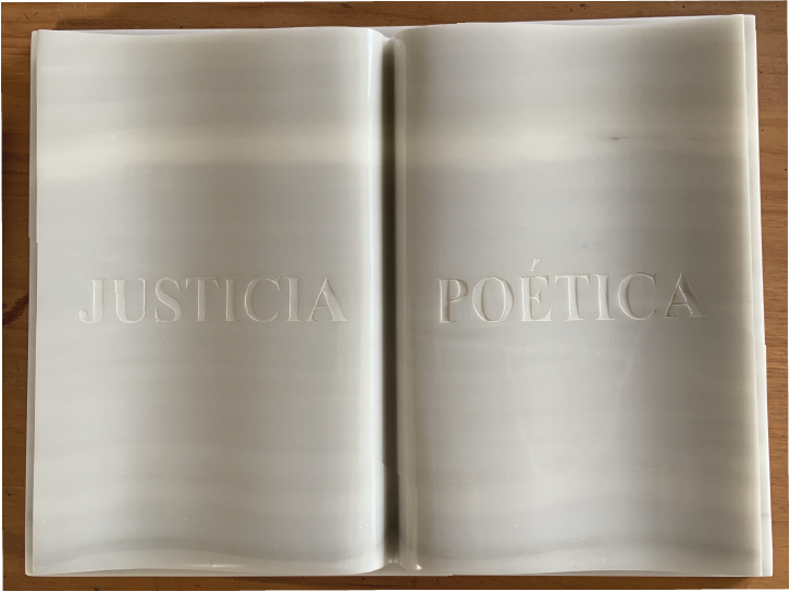 Priscilla Monge | "Justicia opética" | Mármol tallado | 30 x 41 x 4,5 cm | 2024 | $9000