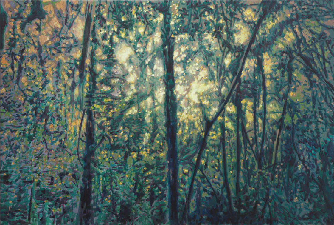 Luciano Goizueta | “23,9 II km” | Acrílico sobre canva | 70 x 90 cm | 2025 | $3000