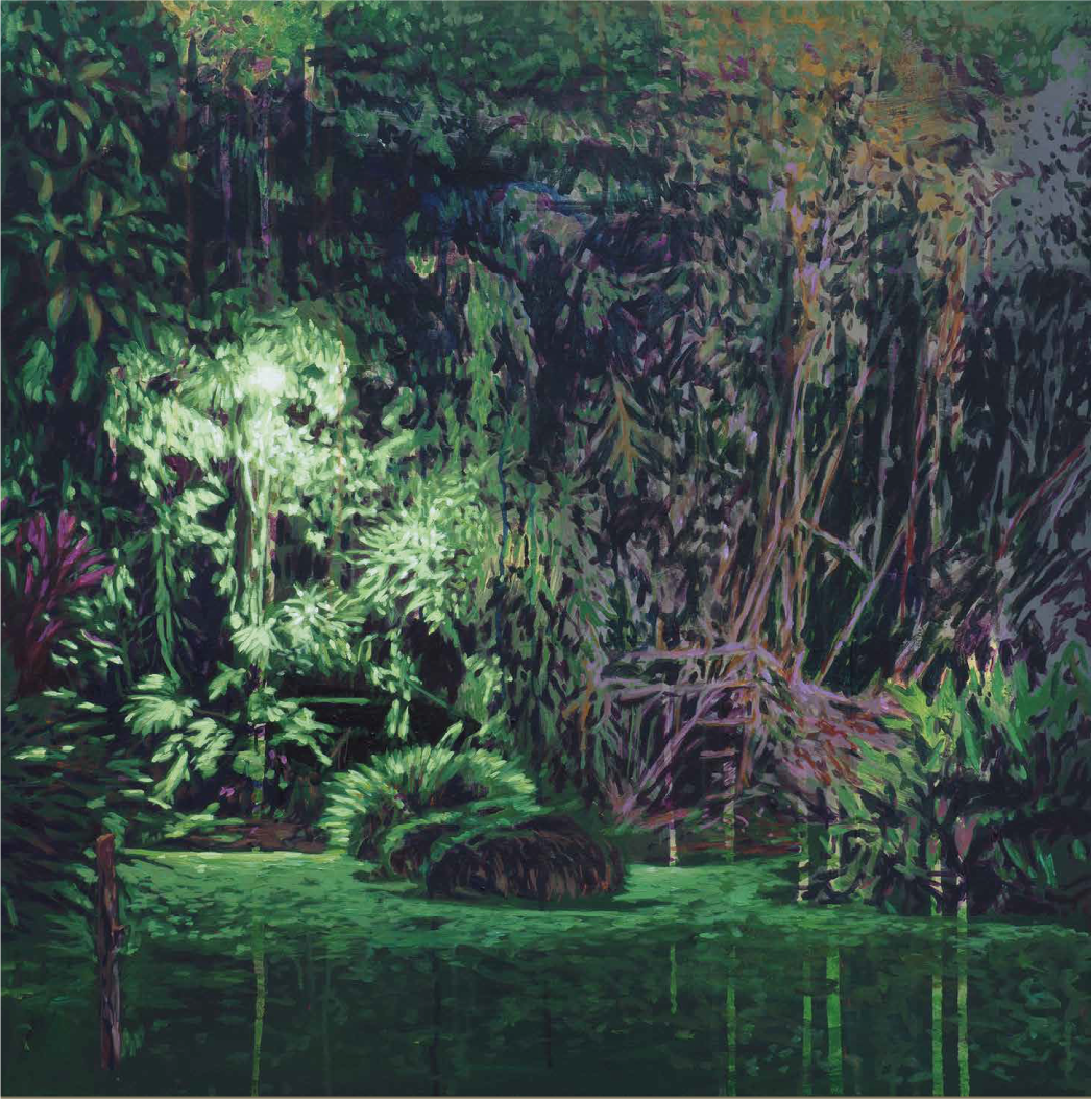 Luciano Goizueta | “23,9 km” | Acrílico sobre canva | 137 x 206 cm | 2025