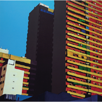 Luciano Goizueta | “Fue necesaria tanta luz” | Acrílico sobre canva | 90 x 90 cm | 2012 | $4000