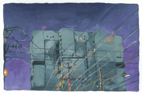 Luciano Goizueta | “_Temporal I” | Acrílico sobre papel | 30,5 x 46 cm | 2024 | $1050