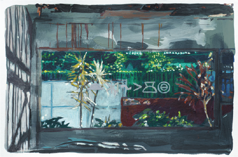 Luciano Goizueta | “_Temporal II” | Acrílico sobre papel | 30,5 x 46 cm | 2025 | $1050