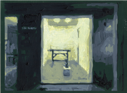 Luciano Goizueta | “Salita_temporal A03” | Acrílico / papel | 21,3 x 29,5 cm | 2025 | $750