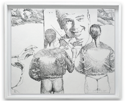 Luciano Goizueta | “Take this” | Tinta sobre papel | 50 x 60 cm | 2018 | $600