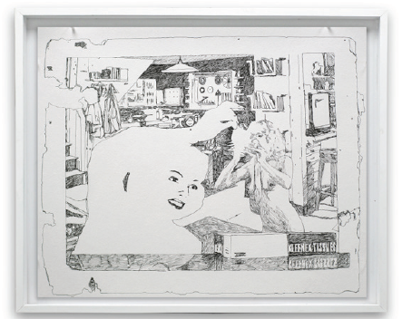 Luciano Goizueta | “Conversación II” | Tinta sobre papel | 50 x 60 cm | 2018 | $600