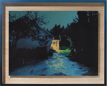 Luciano Goizueta | “9430Km_153D (Vitlycke)” | Acrílico sobre papel | 74 x 91 cm | 2025 | Sold