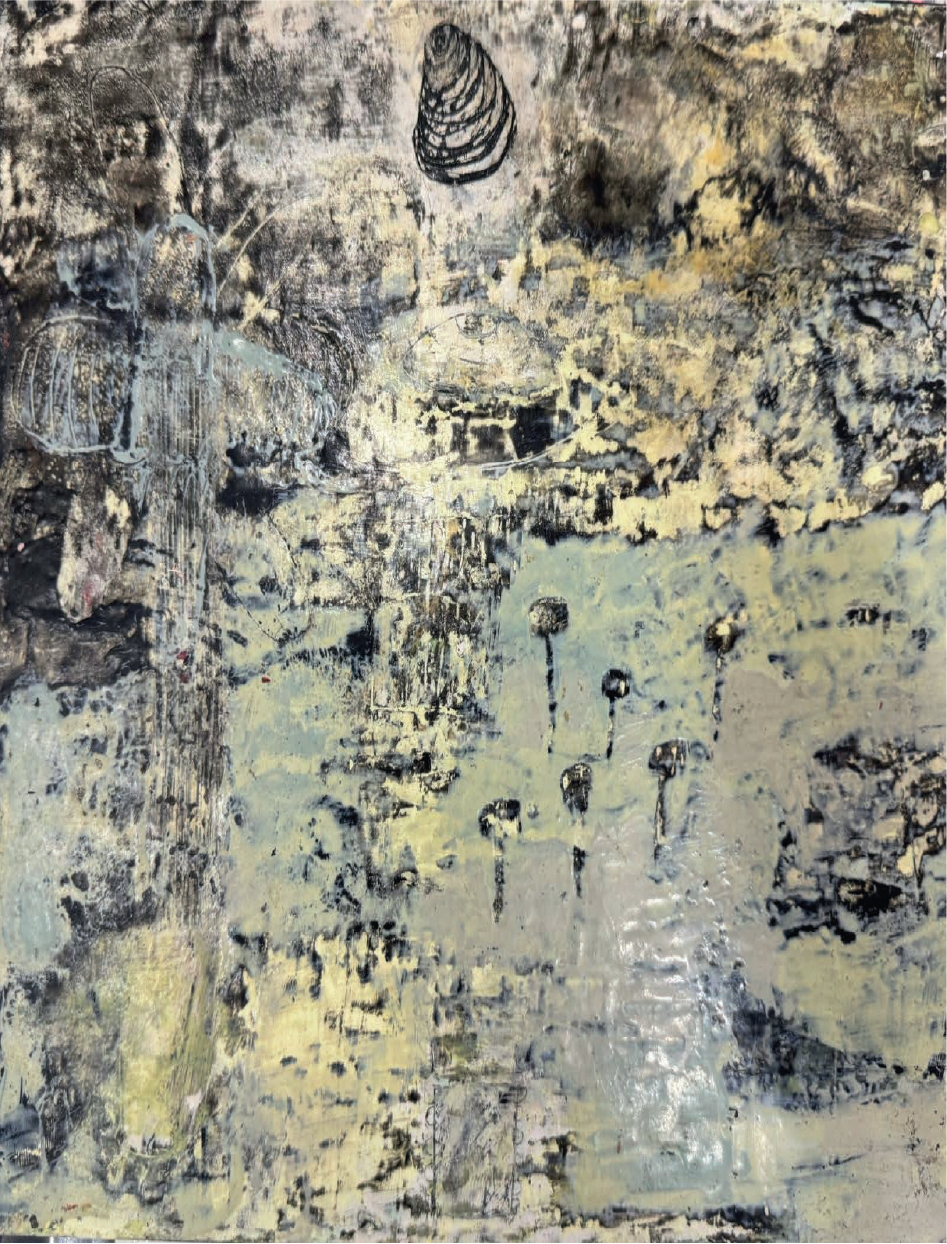 Alejandro García | “La doctrina de las siete” | Encaústica sobre MDF | 13 x 15,5 cm | 2014 | $1.250 i.v.i