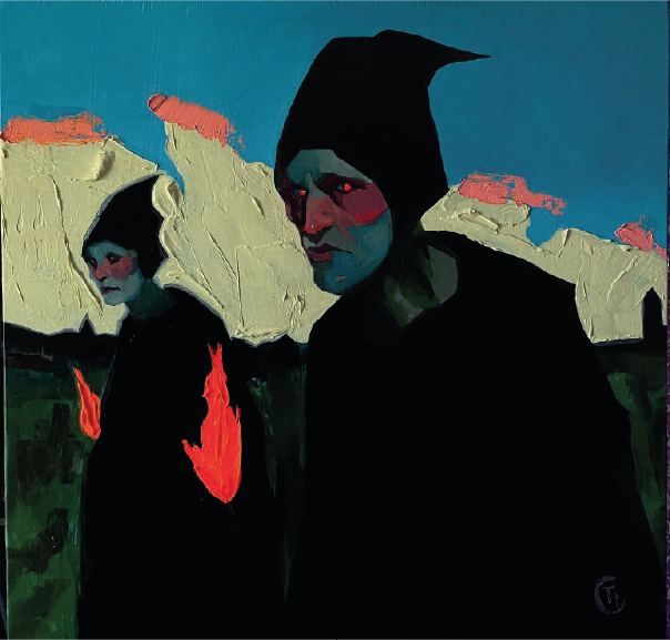 Emilia Cantor | “Peregrinos” | Óleo sobre lienzo | 60 x 60 cm | 2025 | Consultar precio