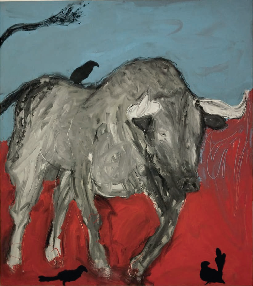 Wendell Rivera | “Los garrapateros” | Pinturas industriales sobre tela | 150 x 170 | 2025 | $5650 i.v.i