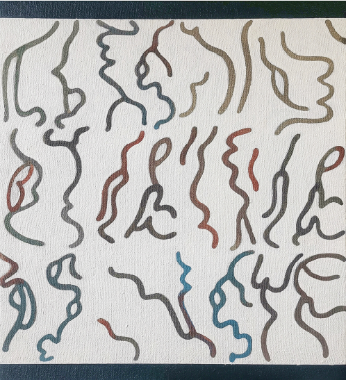 Fabián Monge | “Blink of Stoppages” | Acrílico sobre canva | 37 x 31 cm | 2024 | $1200 i.vi