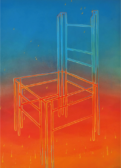 Fabián Monge | “Juegos Artificiales” | Acrílico sobre canva | 95 x 70 cm | 2026 | $2600 i.v.i