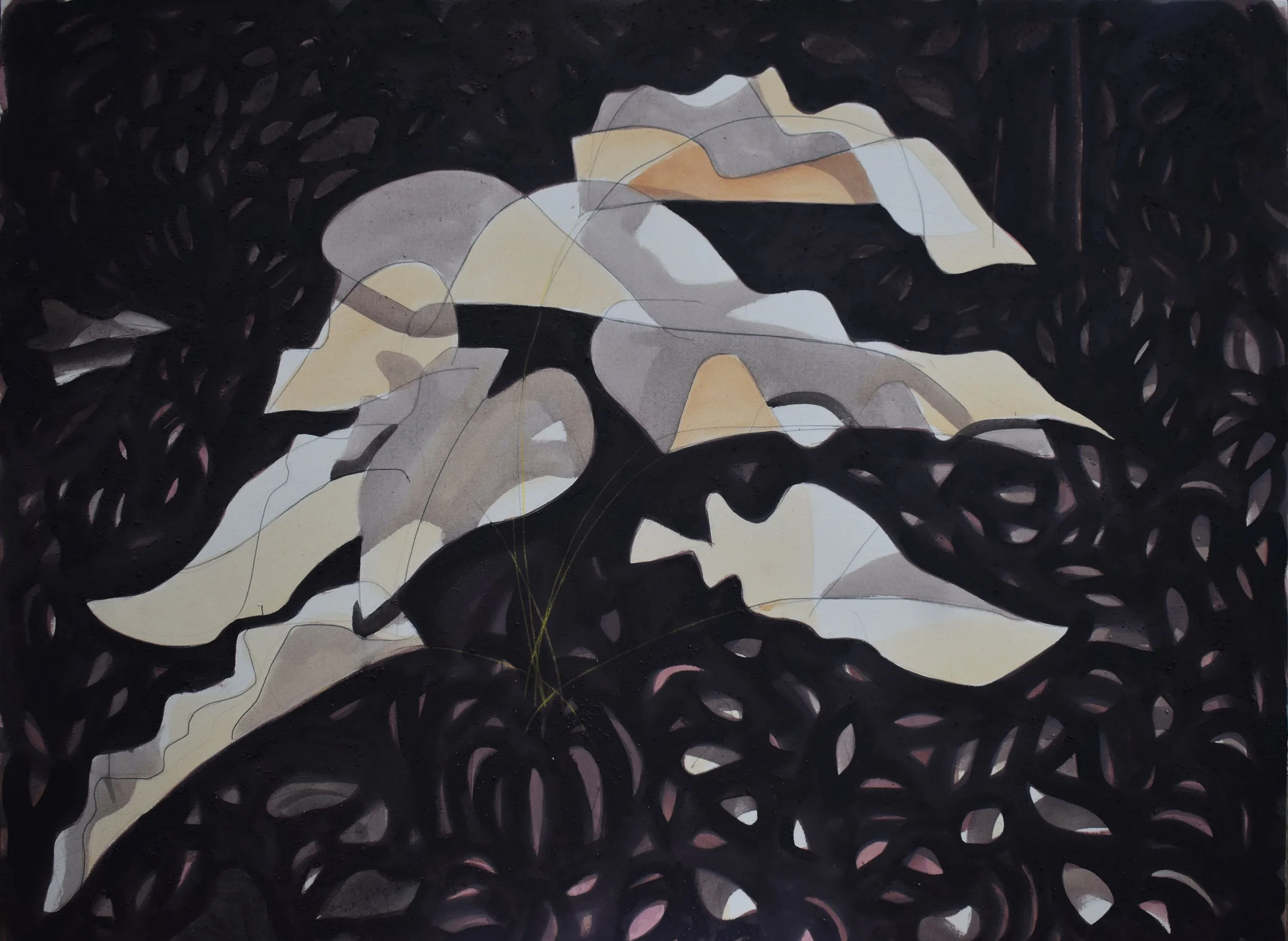 Carlos Fernández | “Paisaje #11” | Tierras, acrílico y grafito sobre lienzo | 120 x 160 cm | 2025 | $4.500