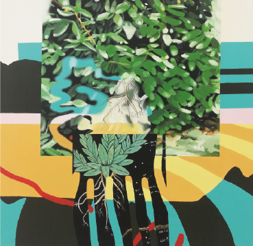 Carlos Fernández | “Guessner” | Acrílico sobre lienzo | 160 x 160 cm | 2019 | $6.500