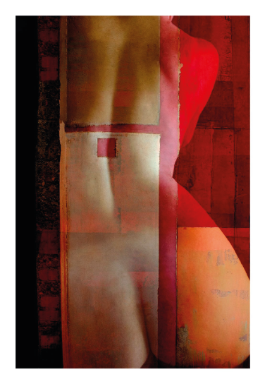 Walter Rojas | “Deseo 1” Fotografía digital intervenida con acuarela y lápices sobre papel algodón | 55.8  x 28 cm pulgadas | 2026 | $500 + i.v.a